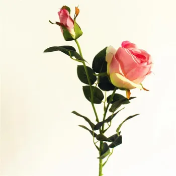 Fake Single Stem Rose (2 heads/piece) Simulation Roses for Wedding Home Showcase Decorative Artificial Fllowers
Fake Single Stem Rose (2 heads/piece) Simulation Roses for Wedding Home Showcase Decorative Artificial Fllowers