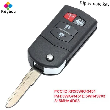 KEYECU Flip Remote Control Car Key With 4 Buttons & 315MHz & 4D63 Chip - FOB for Mazda 6 2009-2010 FCC ID: 5WK43451E 5WK49783
KEYECU Flip Remote Control Car Key With 4 Buttons & 315MHz & 4D63 Chip - FOB for Mazda 6 2009-2010 FCC ID: 5WK43451E 5WK49783