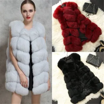 2016 New Fashion Winter Coat Clothing Sleeveless FOX Faux Fur Warm Gilet Outwear Long Slim Vest
2016 New Fashion Winter Coat Clothing Sleeveless FOX Faux Fur Warm Gilet Outwear Long Slim Vest