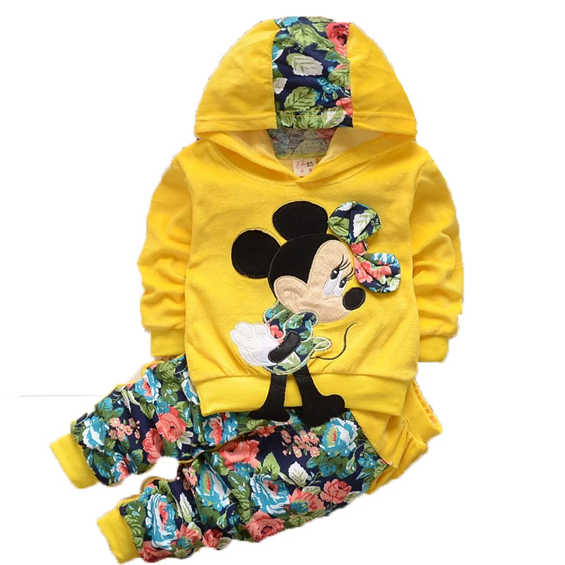Girls warm casual suit baby Children Minnie Mickey Clothes Autumn And Winter Sweater Flower Pants Clothing Set 0-3Ykid Sportwear 
Girls warm casual suit baby Children Minnie Mickey Clothes Autumn And Winter Sweater Flower Pants Clothing Set 0-3Ykid Sportwear