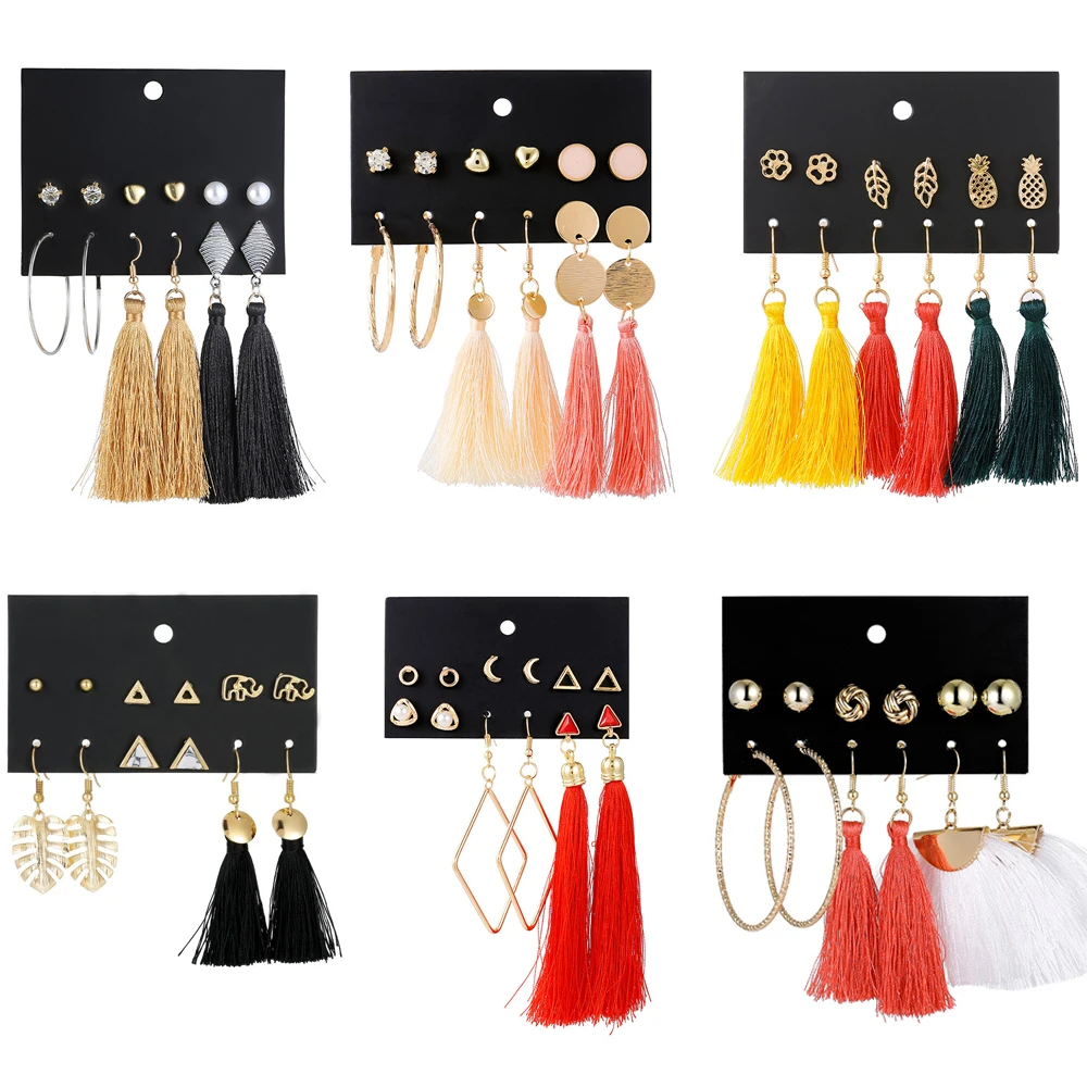 Octbyna Bohemian Earring Long Tassel Drop Earrings Set For Women Girl Fashion Geometric Fine Earring For Female Gift Jewelry
Octbyna Bohemian Earring Long Tassel Drop Earrings Set For Women Girl Fashion Geometric Fine Earring For Female Gift Jewelry