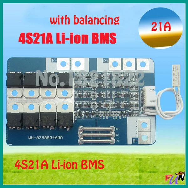 4S 21A 16.8V li-ion BMS PCM battery protection board bms pcm with balancing for lithium LicoO2 Limn2O4 18650 li battery
4S 21A 16.8V li-ion BMS PCM battery protection board bms pcm with balancing for lithium LicoO2 Limn2O4 18650 li battery