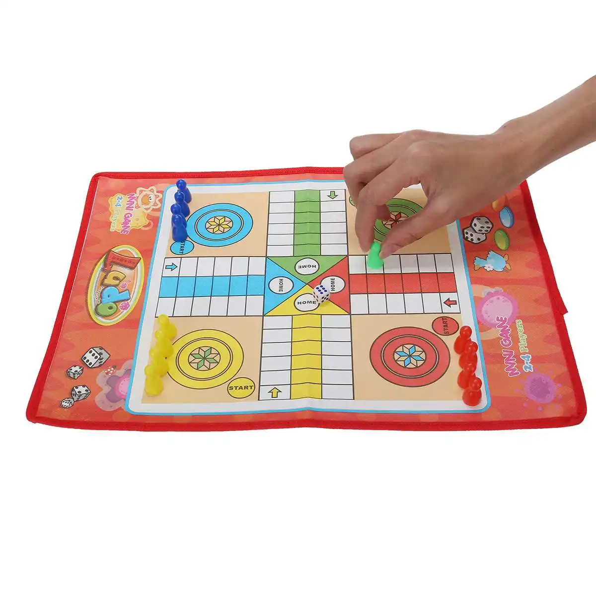 Snake Ladder Interesting Board Game Toy Set Portable Flying Chess Board Educational Kids Toys Family Game
Snake Ladder Interesting Board Game Toy Set Portable Flying Chess Board Educational Kids Toys Family Game