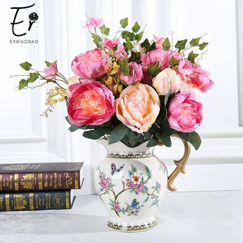 Erxiaobao 11 Heads Large Peony Rose Artificial Flowers Fake Silk Wedding Flower Wall Home Farmhouse Autumn Fall Decor
Erxiaobao 11 Heads Large Peony Rose Artificial Flowers Fake Silk Wedding Flower Wall Home Farmhouse Autumn Fall Decor