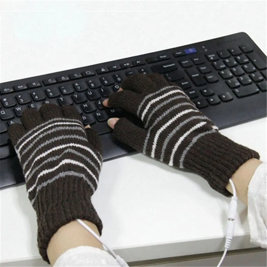 Fashion Men Women USB Warm Winter Cycling Gloves Half Finger Gloves Mittens Girl Female Soft Comfortable Woolen Knitted Gloves
Fashion Men Women USB Warm Winter Cycling Gloves Half Finger Gloves Mittens Girl Female Soft Comfortable Woolen Knitted Gloves