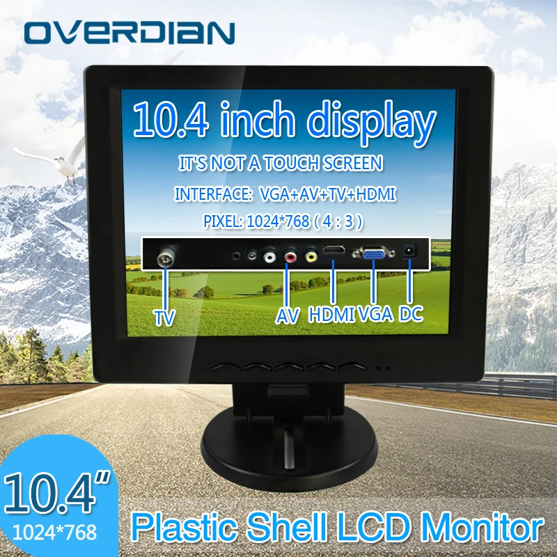 10.4"VGA/HDMI/TV/AV Connector Desktop Monitor Song Machine Cash Register Lcd Non-Touch ScreenPlastic Shell Monitor
10.4"VGA/HDMI/TV/AV Connector Desktop Monitor Song Machine Cash Register Lcd Non-Touch ScreenPlastic Shell Monitor