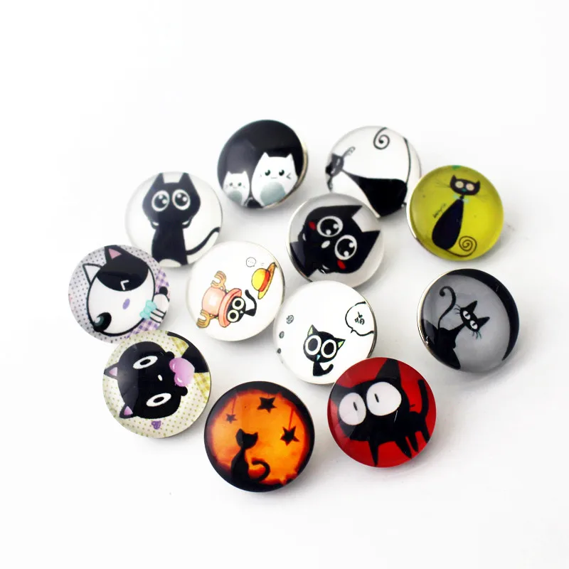 Hot selling 10pcs/lot cute cat Snap Buttons Charms 18mm Glass Buttons Fit DIY Snap Bracelets&Bangle woman Jewelry
Hot selling 10pcs/lot cute cat Snap Buttons Charms 18mm Glass Buttons Fit DIY Snap Bracelets&Bangle woman Jewelry
