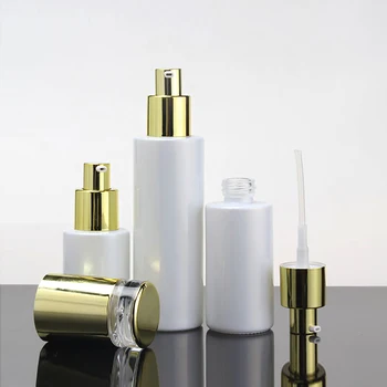 Luxury Makeup Container 60ml Glass Pump Bottle For Lotion/Perfume With Shiny Silver And Shiny Gold Cap
Luxury Makeup Container 60ml Glass Pump Bottle For Lotion/Perfume With Shiny Silver And Shiny Gold Cap