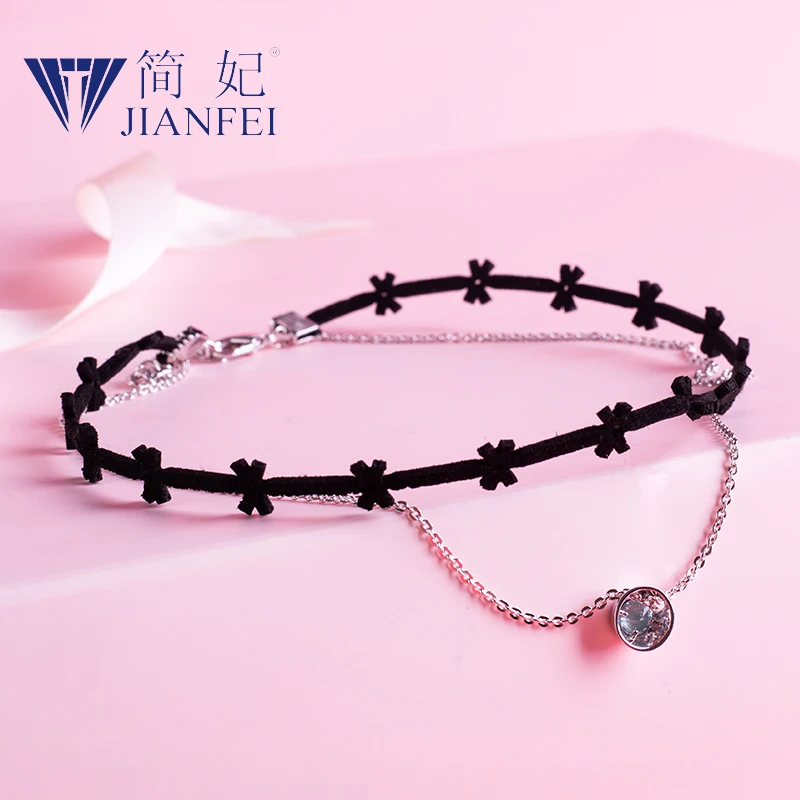 Gemstone Hollow Designs Velvet Chokers Necklace Black Leather Rope Chain layer Chocker Vintage Jewelry for women 7
Gemstone Hollow Designs Velvet Chokers Necklace Black Leather Rope Chain layer Chocker Vintage Jewelry for women 7
