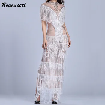 Bevenccel 2020 New Sequins Floor Length Evening Party Dress Women Tassel Mesh Hollow Out Elegant Summer Maxi Dress Vestidos
Bevenccel 2020 New Sequins Floor Length Evening Party Dress Women Tassel Mesh Hollow Out Elegant Summer Maxi Dress Vestidos