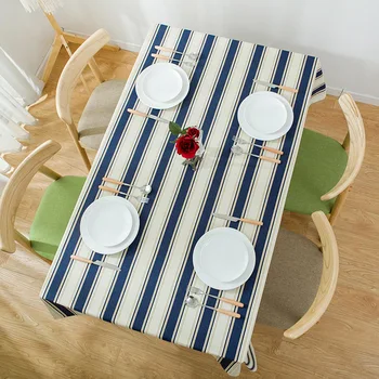 Senisaihon Thickend Canvas Dust-proof Tablecloth Modern Blue Stripes Pattern table cloth Wedding Banquet Rectangular Cover cloth
Senisaihon Thickend Canvas Dust-proof Tablecloth Modern Blue Stripes Pattern table cloth Wedding Banquet Rectangular Cover cloth