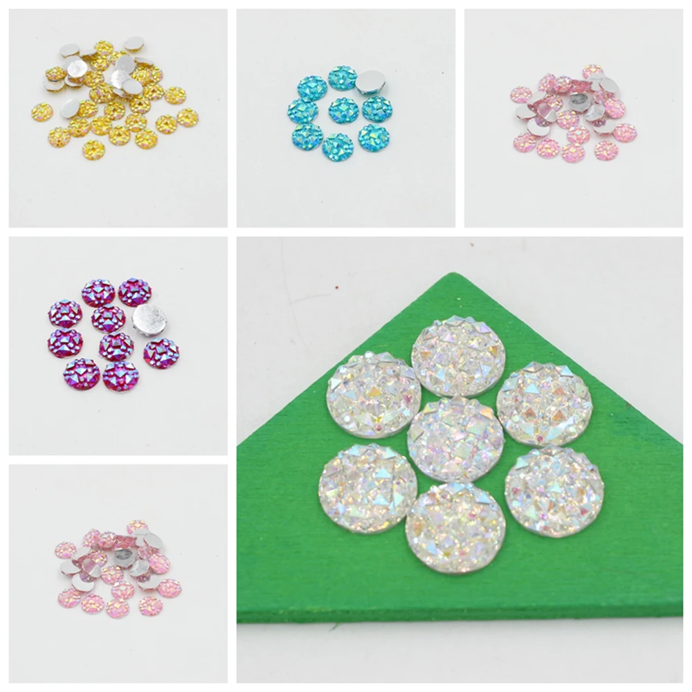 100pcs 8mm Bling Multi AB Colors/Clear White AB Resin Rhinestone Round Flatback Cabochon Stone DIY Ar't Decoration Crafts
100pcs 8mm Bling Multi AB Colors/Clear White AB Resin Rhinestone Round Flatback Cabochon Stone DIY Ar't Decoration Crafts