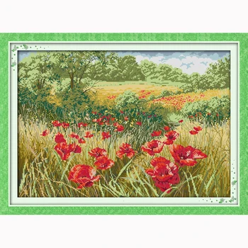 Beautiful red Flowers landscape Counted Cross Stitch Cross Stitch DIY 14CT Cross-Stitch Kit Handmade Embroidery Needlework
Beautiful red Flowers landscape Counted Cross Stitch Cross Stitch DIY 14CT Cross-Stitch Kit Handmade Embroidery Needlework