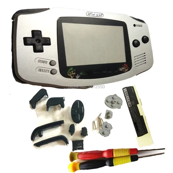 Full Set Parts Case Silver Color For GameboyAdvance Handheld Console Housing w/Black Buttons GBO DMG Game Shell Mars Bros Lens
Full Set Parts Case Silver Color For GameboyAdvance Handheld Console Housing w/Black Buttons GBO DMG Game Shell Mars Bros Lens