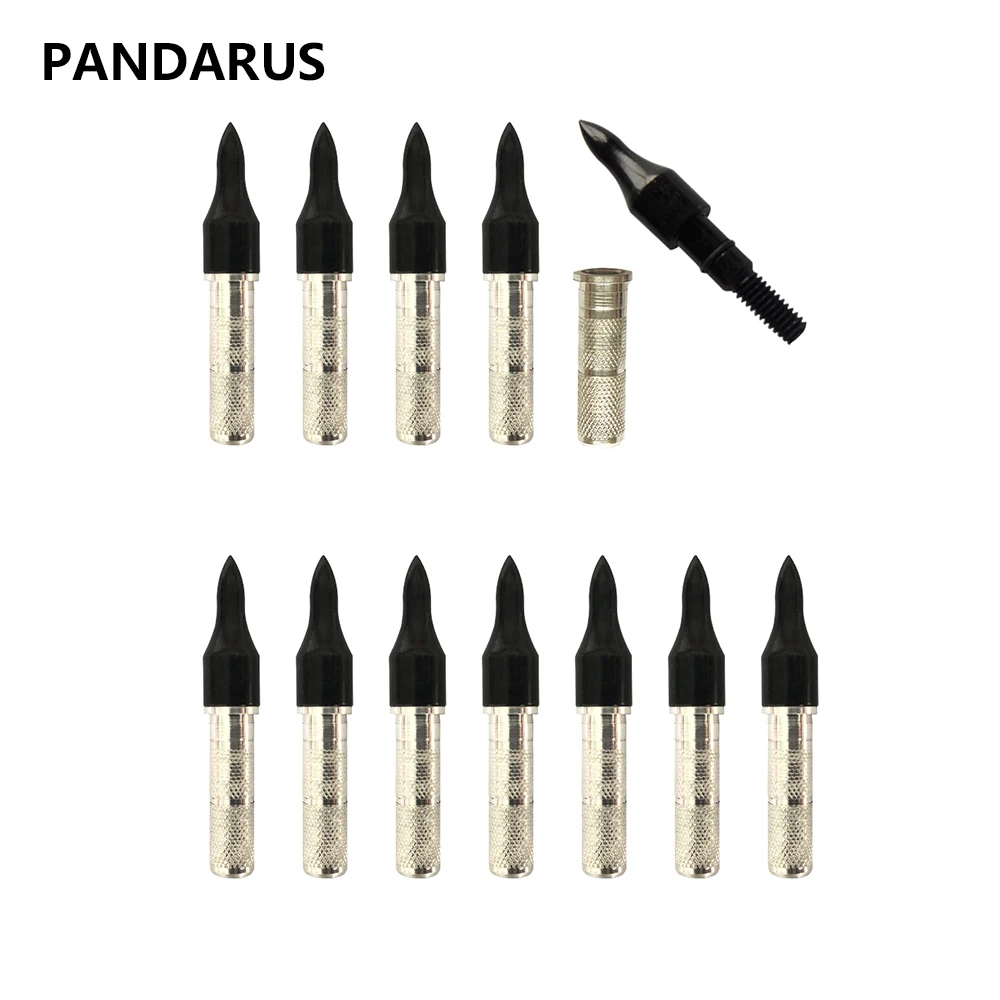 PANDARUS Pack of 12pcs Arrowhead Points Tips 100 Grain Arrow Head with 8mm High Quality Arrow Insert for Carbon Arrow Archery
PANDARUS Pack of 12pcs Arrowhead Points Tips 100 Grain Arrow Head with 8mm High Quality Arrow Insert for Carbon Arrow Archery