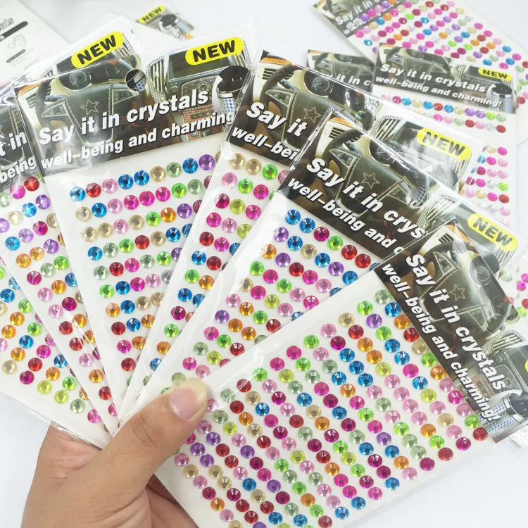 168pcs/sheet 6MM Loose Rhinestone Sticker Round Flatback Acrylic Stickers Self-Adhesive Paste DIY Nail Art Phone Case Decoration
168pcs/sheet 6MM Loose Rhinestone Sticker Round Flatback Acrylic Stickers Self-Adhesive Paste DIY Nail Art Phone Case Decoration