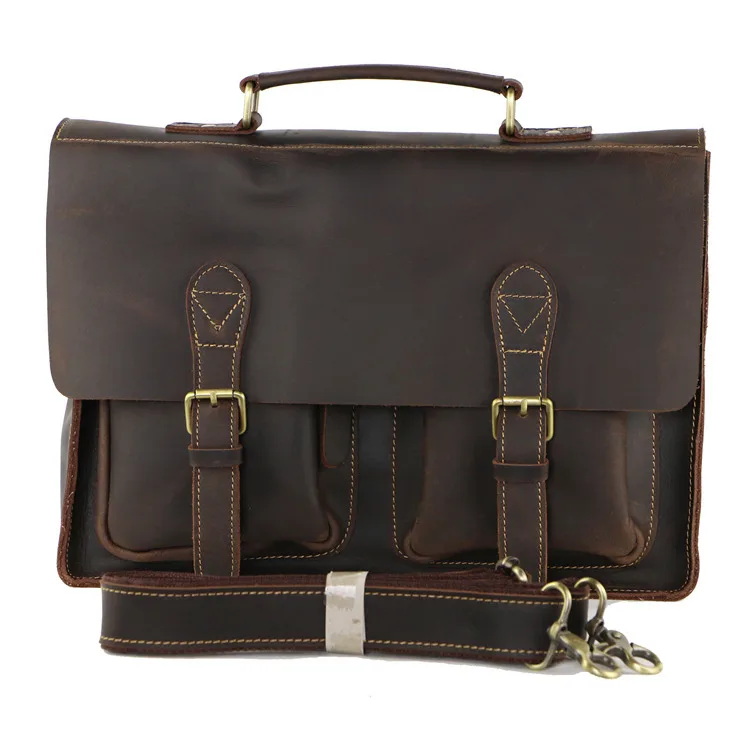 crazy horse leather briefcase (5)
