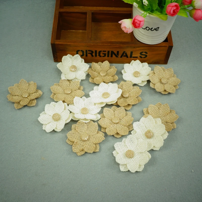 20pcs Handmade Jute Hessian Burlap Flower Vintage Rustic Wedding decoration Centerpieces DIY Craft Party Favor Home Supplies
20pcs Handmade Jute Hessian Burlap Flower Vintage Rustic Wedding decoration Centerpieces DIY Craft Party Favor Home Supplies
