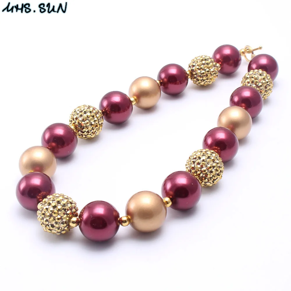 MHS.SUN Gold+Wine Red Color Baby Kid Chunky Necklace Fashion Newest Girl Kids Bubblegum Chunky Bead Necklace Children Jewelry
MHS.SUN Gold+Wine Red Color Baby Kid Chunky Necklace Fashion Newest Girl Kids Bubblegum Chunky Bead Necklace Children Jewelry