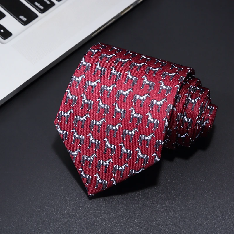 

JEMYGINS Original 8cm Natural Silk Tie Handmade Fashion Men Neck Tie Multicolor Men Digital Print Necktie For Meeting Cravat