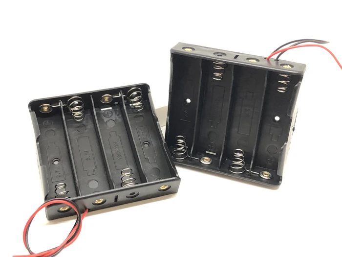 30pcs/lot New Battery Storage Case Cover Plastic 4 x 18650 Batteries Box Holder Black With 6" Wire Leads
30pcs/lot New Battery Storage Case Cover Plastic 4 x 18650 Batteries Box Holder Black With 6" Wire Leads