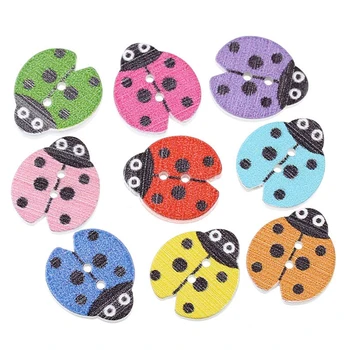 100pcs DIY Wood Button Toys Cartoon Ladybug Color Mixed Two Holes Kids Scrapbooking DIY Craft Toy Handmade Educational Toys
100pcs DIY Wood Button Toys Cartoon Ladybug Color Mixed Two Holes Kids Scrapbooking DIY Craft Toy Handmade Educational Toys