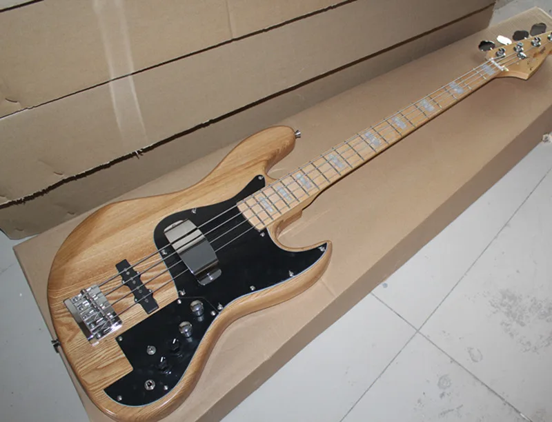 Burly Wood 4-string Electric Bass Guitar with Black Pickguard,Maple Fingerboard,Chrome Hardwares,Offer Customized
Burly Wood 4-string Electric Bass Guitar with Black Pickguard,Maple Fingerboard,Chrome Hardwares,Offer Customized