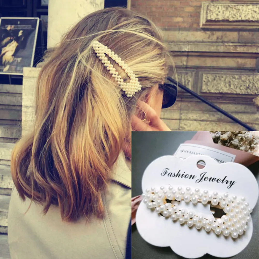 1PCs New Fashion Women Pearl Hair Clip Snap Hair Barrette Stick Hairpin Hair Pearl Clip Tool Accessories for Women Girls
1PCs New Fashion Women Pearl Hair Clip Snap Hair Barrette Stick Hairpin Hair Pearl Clip Tool Accessories for Women Girls