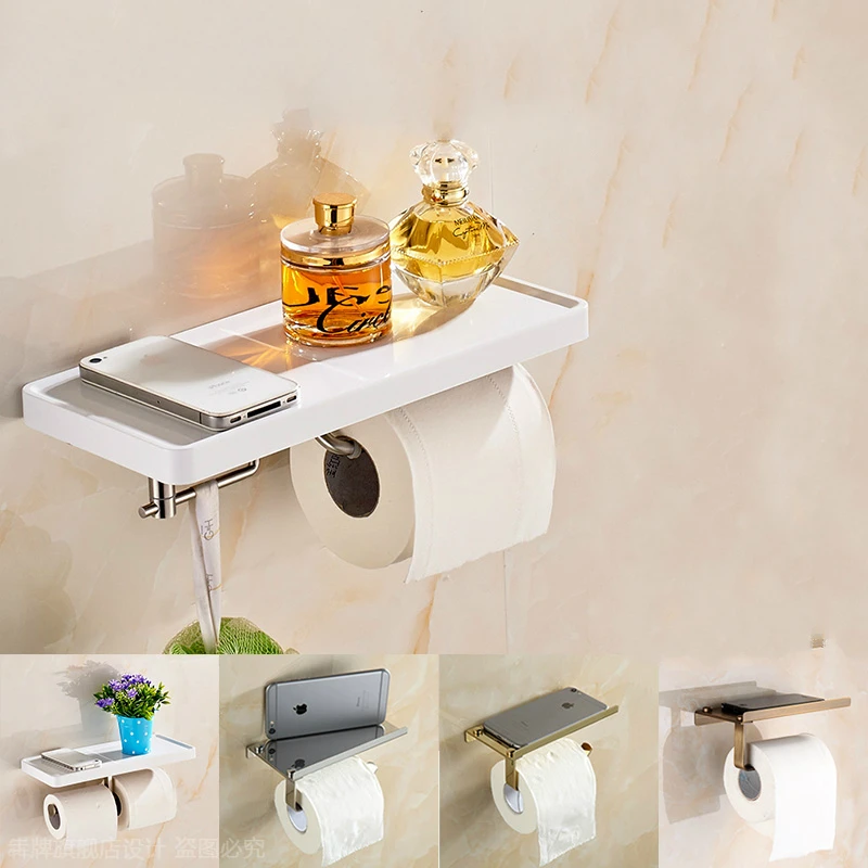 Modern 304 Stainless Steel Toilet Paper Holder Mobile Phone Holder Roll Holder Tissue Box Wall Mount Bathroom Accessories og8
Modern 304 Stainless Steel Toilet Paper Holder Mobile Phone Holder Roll Holder Tissue Box Wall Mount Bathroom Accessories og8