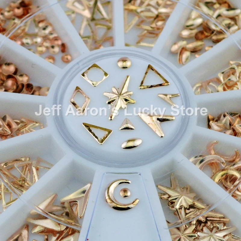 12 shapes rose gold metal 3d nail art decorations studs nails accessories supplies manicure design tools new
12 shapes rose gold metal 3d nail art decorations studs nails accessories supplies manicure design tools new