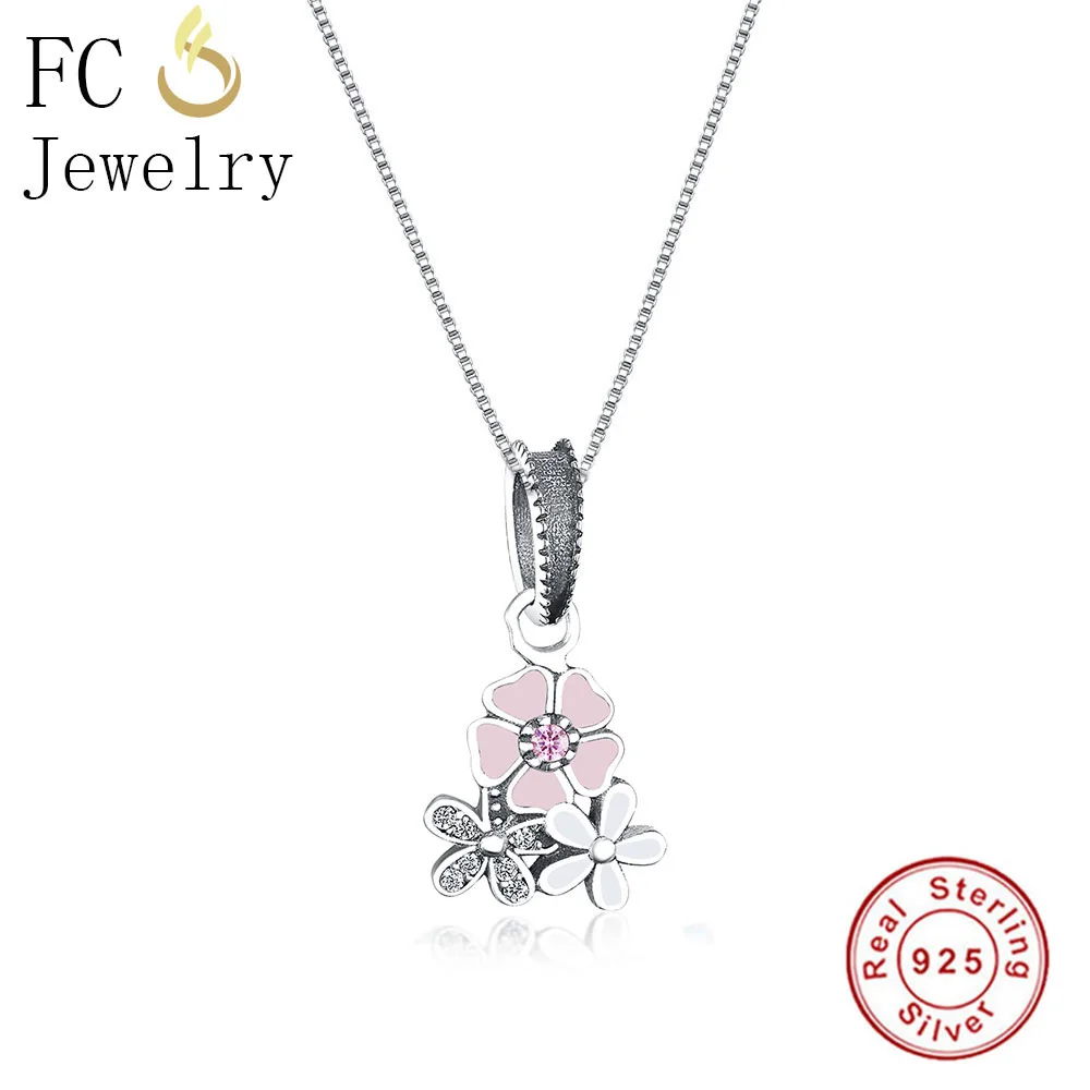 FC Jewelry 925 Sterling Silver Pink White Enamel Flower Daisy Statement Necklaces & Pendants Chain Women Choker Trinket Collar
FC Jewelry 925 Sterling Silver Pink White Enamel Flower Daisy Statement Necklaces & Pendants Chain Women Choker Trinket Collar
