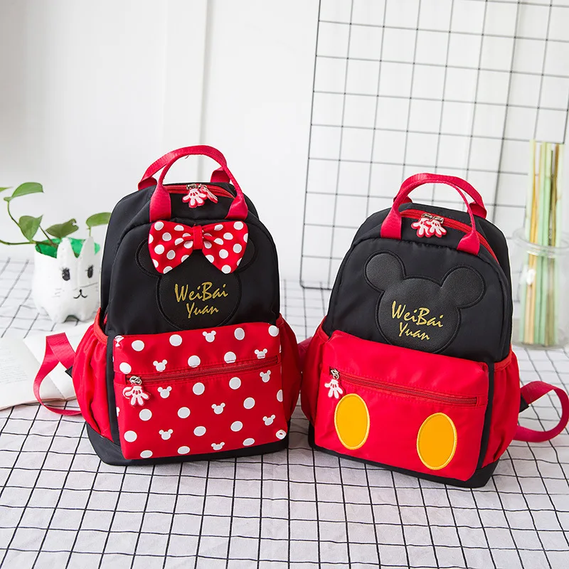 Disney Mickey mouse Bow cartoon Backpack Primary School Children Backpack 2019 New Cute Kindergarten Kid bag for school
Disney Mickey mouse Bow cartoon Backpack Primary School Children Backpack 2019 New Cute Kindergarten Kid bag for school