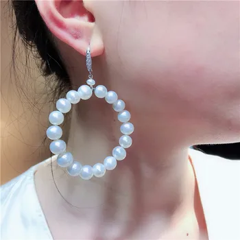 S925 Sterling Silver Hooks Pearl Earrings In Round Design Genuine Freshwater Pearl Earrings Fashion Pearl Jewelry Lady Gifts
S925 Sterling Silver Hooks Pearl Earrings In Round Design Genuine Freshwater Pearl Earrings Fashion Pearl Jewelry Lady Gifts