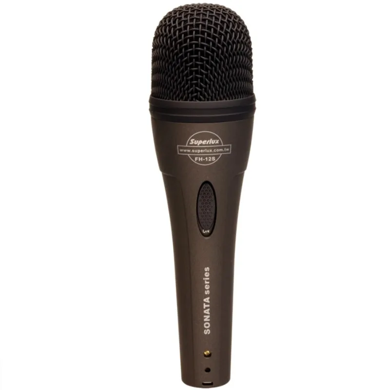 SUPERLUX FH12S Nd Hypercardioid Microphone with on/off switch, professional vocal microphone of Sonata Series
SUPERLUX FH12S Nd Hypercardioid Microphone with on/off switch, professional vocal microphone of Sonata Series