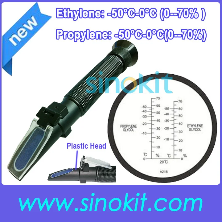 Free Shipping Cheaper Ethylene Glycol/Propylene Glycol Antifreeze Plastic Black handle Refractometer P-RHA-218ATC
Free Shipping Cheaper Ethylene Glycol/Propylene Glycol Antifreeze Plastic Black handle Refractometer P-RHA-218ATC