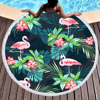 2019 round microfiber striped towel embroidery magic print big leaf flower flamingo beach towel beach mat bath big towel
2019 round microfiber striped towel embroidery magic print big leaf flower flamingo beach towel beach mat bath big towel