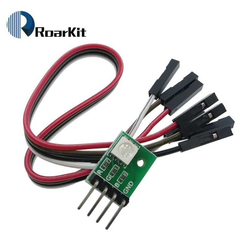 DIY Kit 5050 SMD RGB LED Diodes module for arduino Full Color Tri-color Breakout Board Dupont Wires Cable Electronica 5V
DIY Kit 5050 SMD RGB LED Diodes module for arduino Full Color Tri-color Breakout Board Dupont Wires Cable Electronica 5V