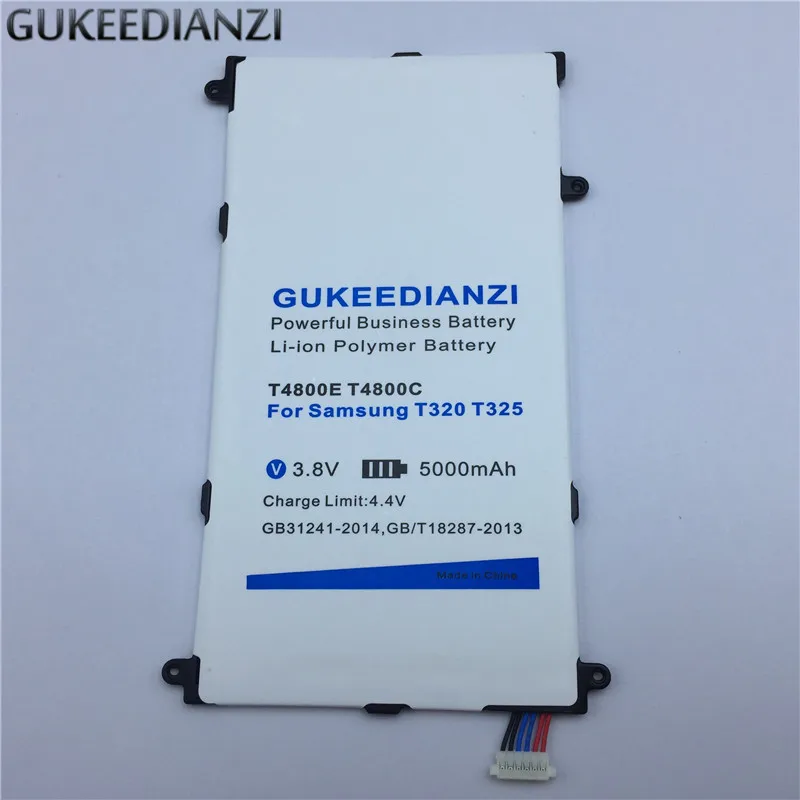 GUKEEDIANZI T4800E T4800C Tablet Li-ion Polymer Replacement Battery 5000mAh For Samsung Galaxy Tab Pro SM T320 T321 T325
GUKEEDIANZI T4800E T4800C Tablet Li-ion Polymer Replacement Battery 5000mAh For Samsung Galaxy Tab Pro SM T320 T321 T325