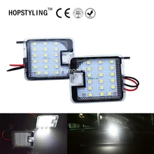 Carro-styling 2 pcs Nenhum Erro Xenon LED Branco sob espelho espelho lateral Puddle Luz Para Ford Focus Kuga traseira sob lâmpadas(China)