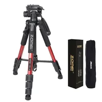 ZOMEI Q111 Professional Portable Travel Aluminum Camera Tripod&Pan Head for SLR DSLR Digital Camera Three color image
