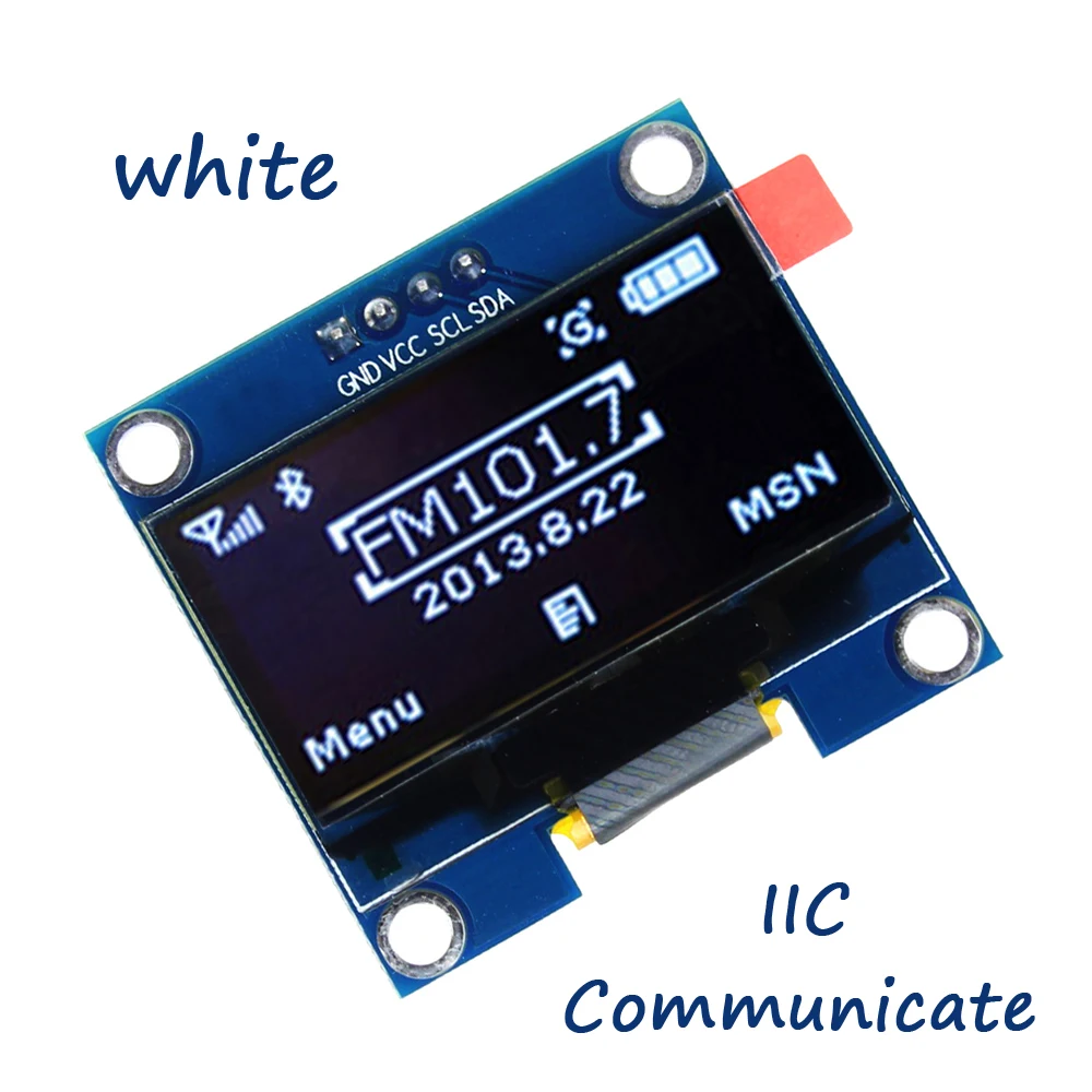 1PCS 1.3" OLED module 128X64 1.3" IIC I2C Communicate white color 1.3 inch OLED LCD LED Display Module
1PCS 1.3" OLED module 128X64 1.3" IIC I2C Communicate white color 1.3 inch OLED LCD LED Display Module