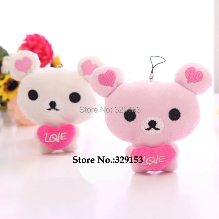 H-9cm Rilakkuma with heart plush toys bear toy for children's toys use for cartoon bouquet doll Flower Packing 40pcs/lot
H-9cm Rilakkuma with heart plush toys bear toy for children's toys use for cartoon bouquet doll Flower Packing 40pcs/lot
