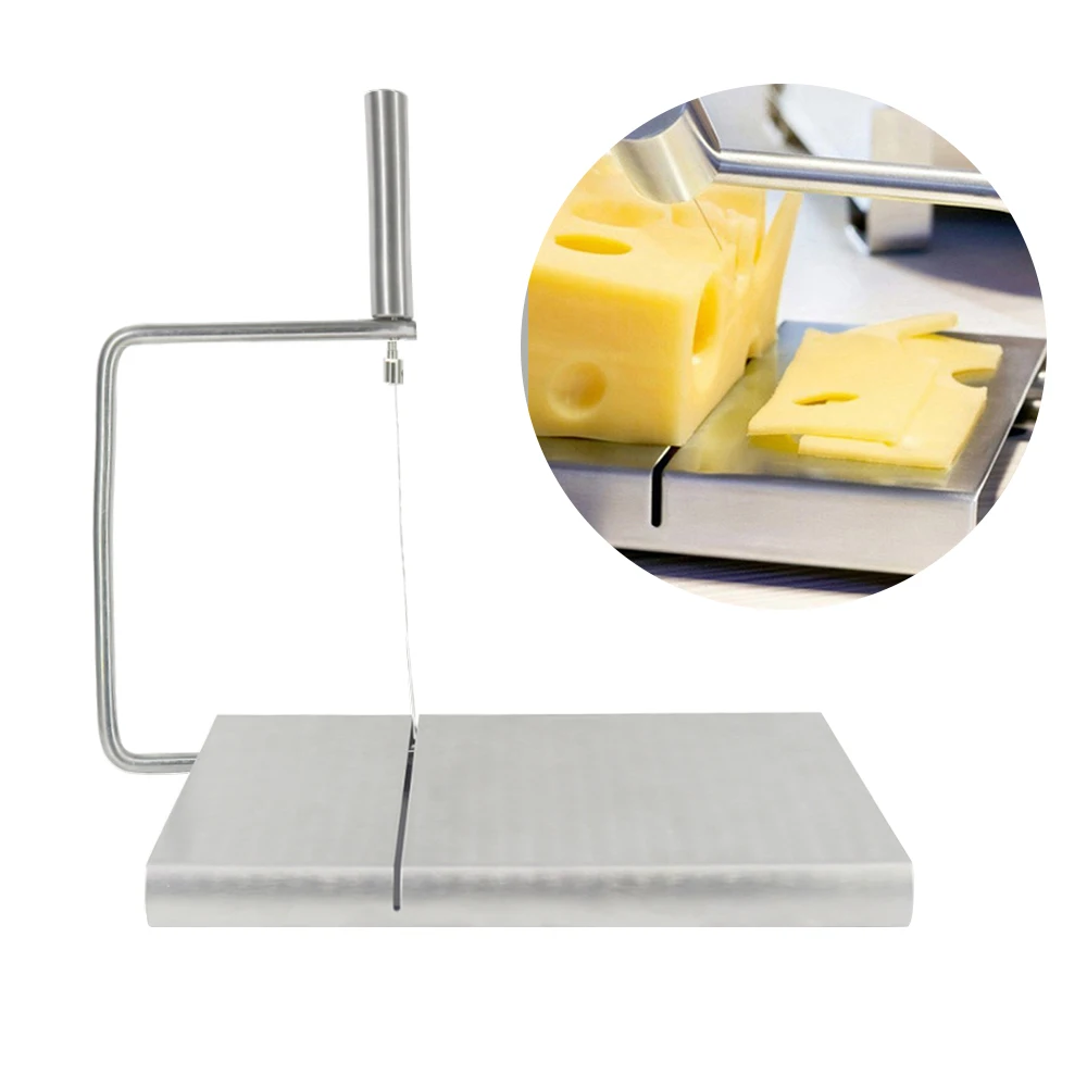 1PC Stainless Steel Cheese Slicer Tool Cutting Board Line Making Dessert Blade Baking Tray Kitchen Cooking Service Baking Tool
1PC Stainless Steel Cheese Slicer Tool Cutting Board Line Making Dessert Blade Baking Tray Kitchen Cooking Service Baking Tool