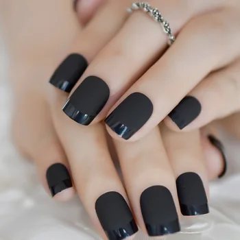24pcs Dark Matte French Nails Full Frame Dark False Nail Tips Full Cover Frosted Designed Fake Nails Sheet L5041
24pcs Dark Matte French Nails Full Frame Dark False Nail Tips Full Cover Frosted Designed Fake Nails Sheet L5041