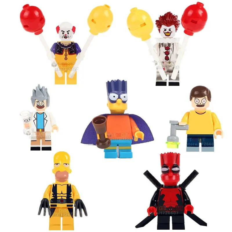 Single Blocks Toys Rick and Morty The Clown Pennywise Easter Rabbit Bee Girl Cupid Bricks Building Blocks Toys For Children
Single Blocks Toys Rick and Morty The Clown Pennywise Easter Rabbit Bee Girl Cupid Bricks Building Blocks Toys For Children