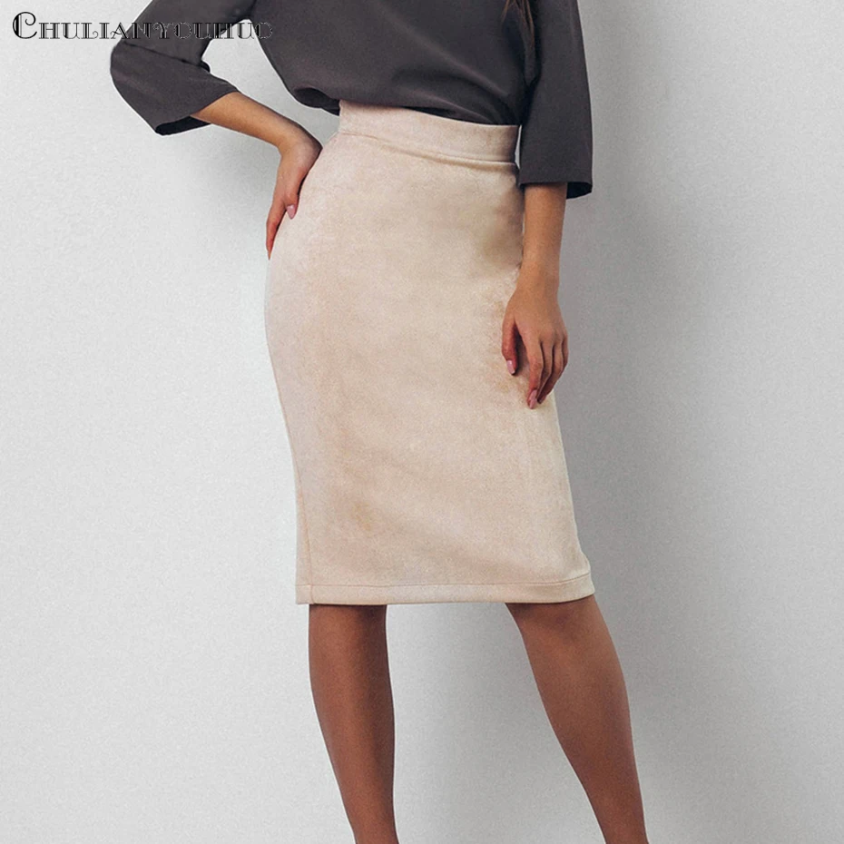 2018 Winter Women Midi Pencil Skirt Knee Length High Waist Sexy Style Stretch Ladies Office Work Elastic Bodycon Skirts Saias
2018 Winter Women Midi Pencil Skirt Knee Length High Waist Sexy Style Stretch Ladies Office Work Elastic Bodycon Skirts Saias