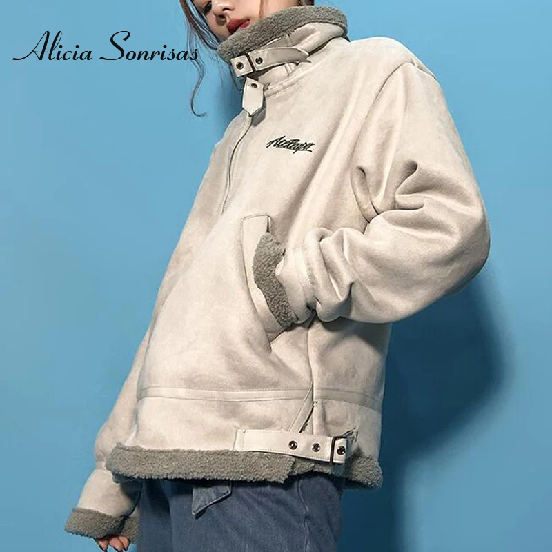 New Arrival Winter Lamb Fur Coat For Women Locomotive Loose Grey Sheepskin Coat Women Suede Jacket AS8848
New Arrival Winter Lamb Fur Coat For Women Locomotive Loose Grey Sheepskin Coat Women Suede Jacket AS8848