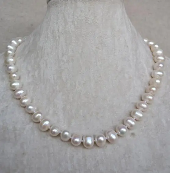 Natural White Pearl Necklace,9-10mm Real Freshwater Pearls Necklace,Bridesmaid,Mother's Jewellery,Fashion Woman Gift
Natural White Pearl Necklace,9-10mm Real Freshwater Pearls Necklace,Bridesmaid,Mother's Jewellery,Fashion Woman Gift