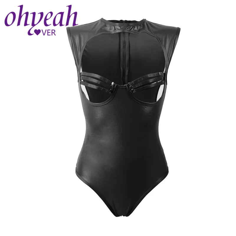 Ohyeahlover Body Sexy Hot Faux Leather Bodysuit Erotic Open Bust Catsuit Sexy Plus Size Teddy Lingerie Bielizna Damska Body
Ohyeahlover Body Sexy Hot Faux Leather Bodysuit Erotic Open Bust Catsuit Sexy Plus Size Teddy Lingerie Bielizna Damska Body