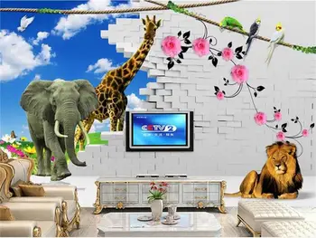 custom mural photo 3d wallpaper kids room elephant giraffe lion 3d painting sofa TV background non-woven wallpaper for wall 3d
custom mural photo 3d wallpaper kids room elephant giraffe lion 3d painting sofa TV background non-woven wallpaper for wall 3d